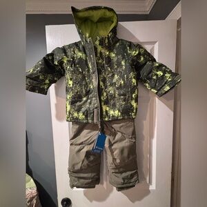 NWT Columbia kids boys BUGA II snow bib jacket set size 4T